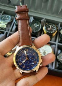 Fossil Brown Leather Band Watch