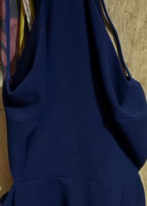 Blue Backless Dress