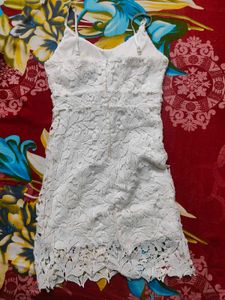 White Lace Mini Dress | Available for Just 350