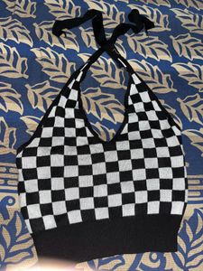 Black &amp; White Crop Top..