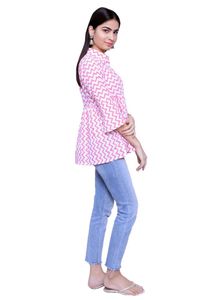 Short Pink Colour Kurti