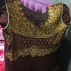 brown Anarkali Dress🤎✨