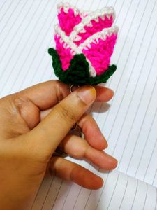 Crochet Flower Keychain