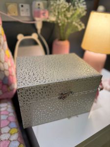 Silver Metal Box/jewellery box with sound
