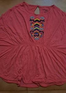 Pink Tone Cape Top