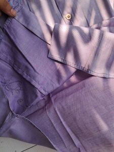 Vintage Adam Ross Lavender Embroidered Shirt