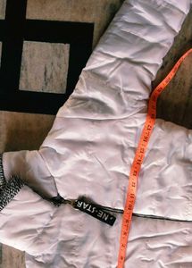 Stylish White Jacket for girls like new no damages