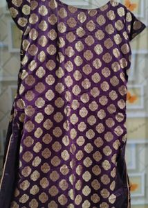 Purple Shiny Kurta