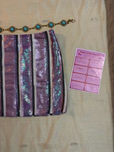 ⋆˚꩜｡ y2k pink sequin skirt ⋆˚꩜｡