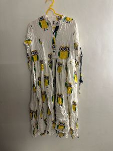 Owl Print Beautiful Dress