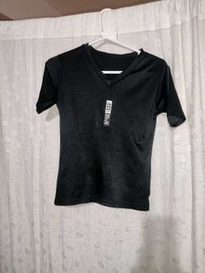 Black V-Neck T-Shirt