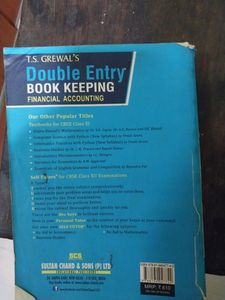 CLASS -12 , DOUBLE ENTRY BOOKKEEPING