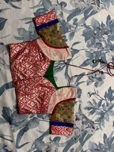 Blue Embroidered Lehenga Choli Set