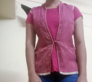 Pink Ethnic Jacket