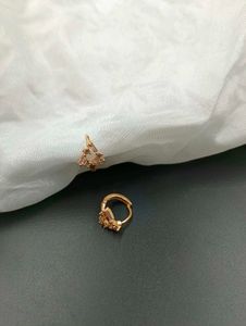 Rose Gold Geometric Earrings