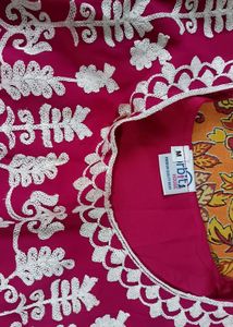 Pink Embroidered Dress