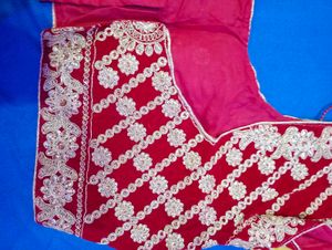 Red Embroidered Blouse Alter Also
