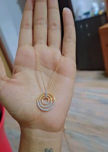 Original Swarovski Diamond Necklace And Earing Set.