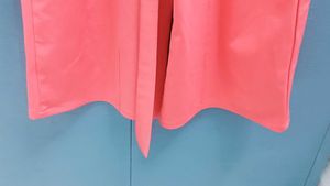 Coral Jumpsuit with Belt