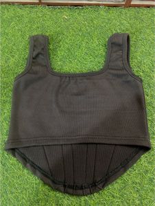 Black Corset Tank Top