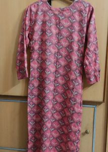 Pink Printed Kurti