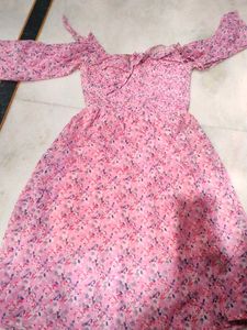 Pink Floral Dress