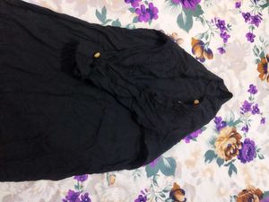 Black Buttoned Top