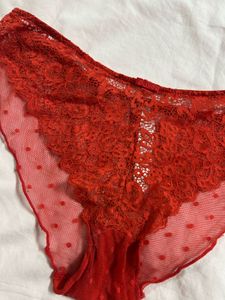 Red Lace Briefs