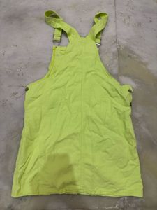 Cute Neon Green Pinafore dress