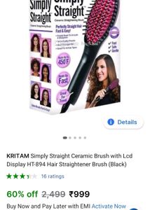 Hair Straightener Brush