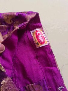 Purple Brocade Blouse