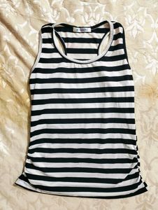 Black And White Fitted Body Skinner