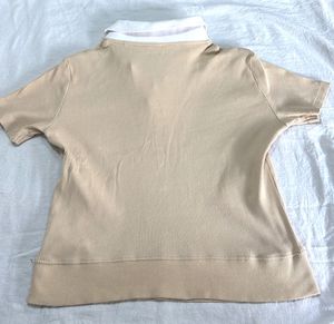 Beige Polo T-Shirt