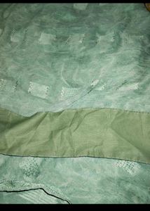 Green 3d effect Saree