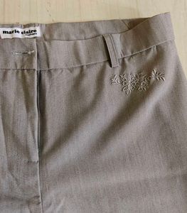 Wide Leg Grey Trouser