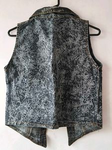 Vintage Studded Denim Vest