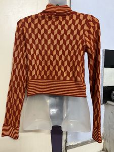 Pintrest Patterned Turtleneck Sweater