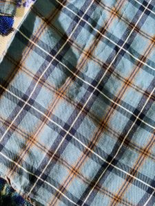 Blue Plaid Long Sleeve Shirt