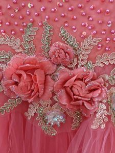 Cute Coral Party Dress