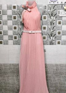 Elegant Pink Maxi Dress