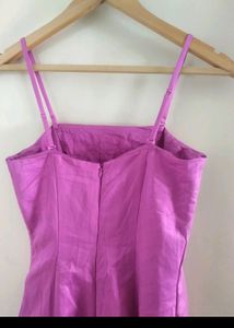Pink Spaghetti Strap Formal Dress