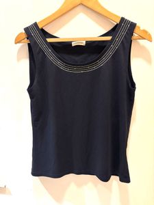 Beautiful Black Imported Top With Nice Embroidery