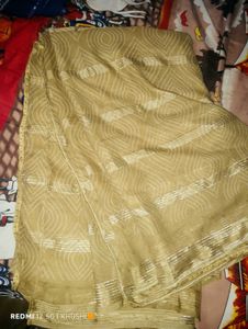 Elegant Gold Saree