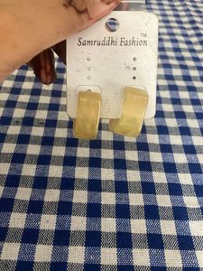 Retro Resin Hoop Earrings