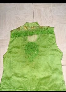 Elegant Green Embroidered Kurti