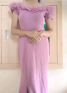 Elegant Purple Maxi Dress