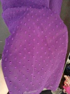 Purple Flowy Midi Dress