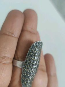 92.5 Silver Statement Marcasites Ring
