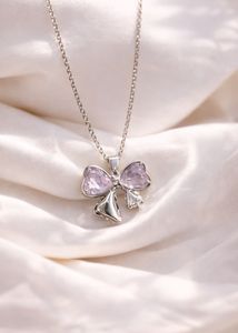 Brand New Premium Quality Bow Pendant Necklac