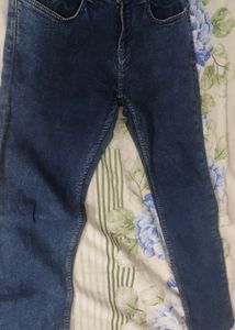 BASICS Men Navy Blue DENIM JEANS